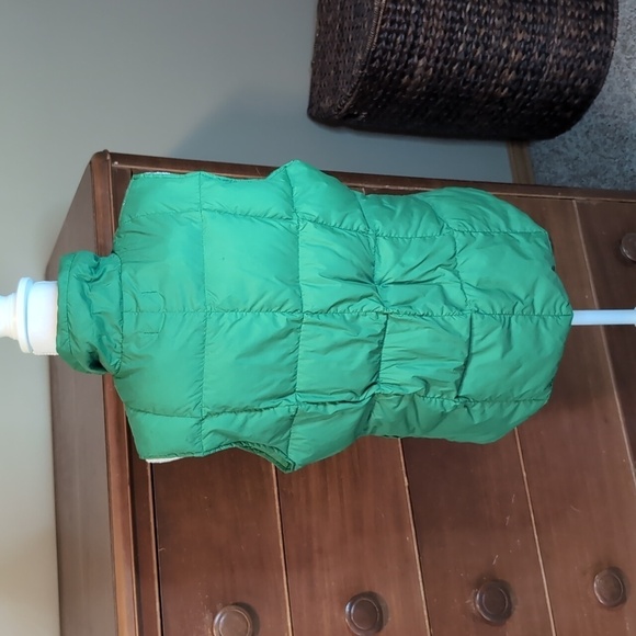 LAND’S END Down Filled Quilted Vest BRIGHT Green WMS Size M - Picture 4 of 14